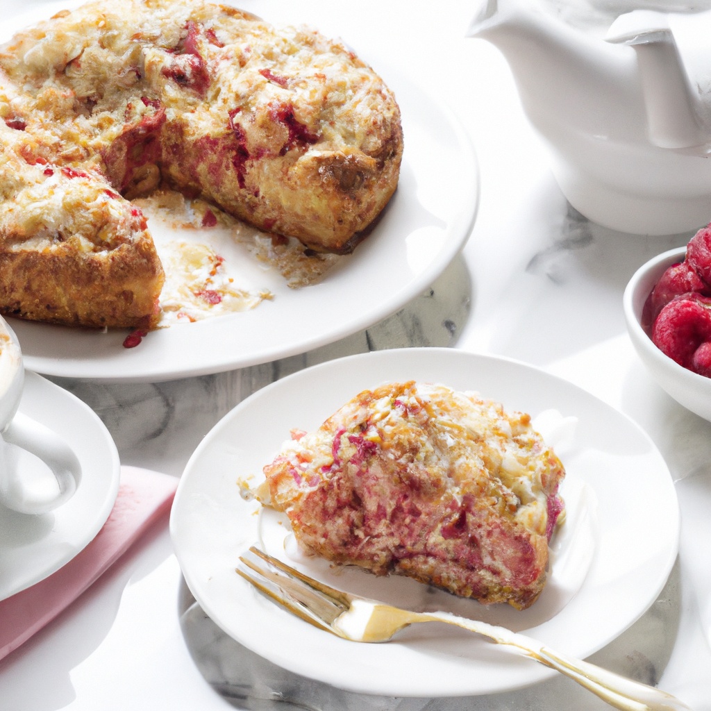 Raspberry Almond Coffeecake