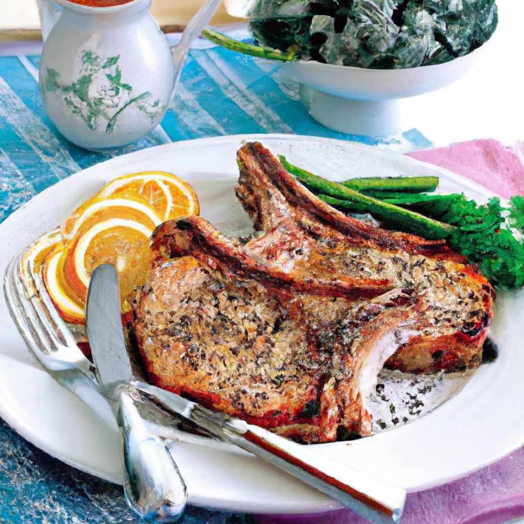 Greek-Alicious Grilled Pork Chops