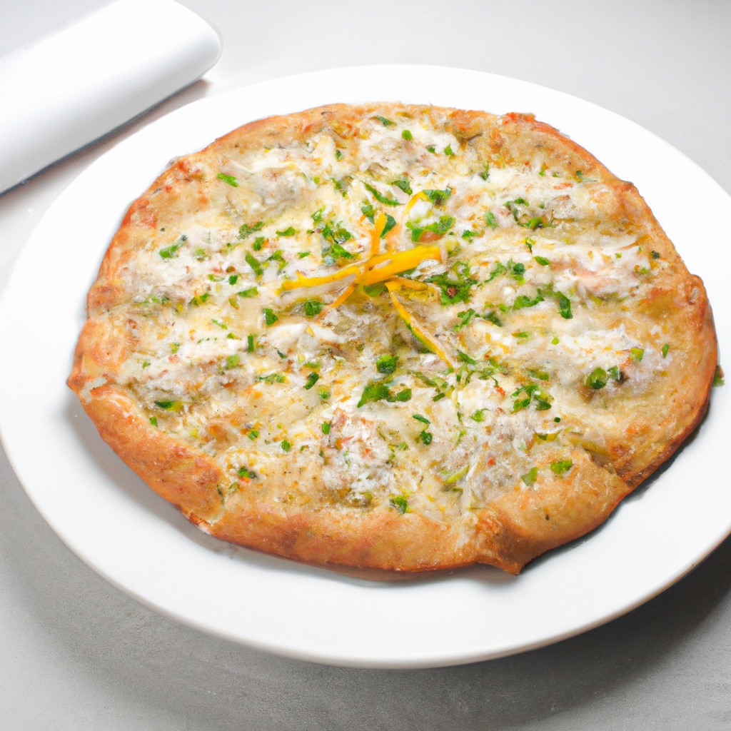 Garlic Crab Pizza
