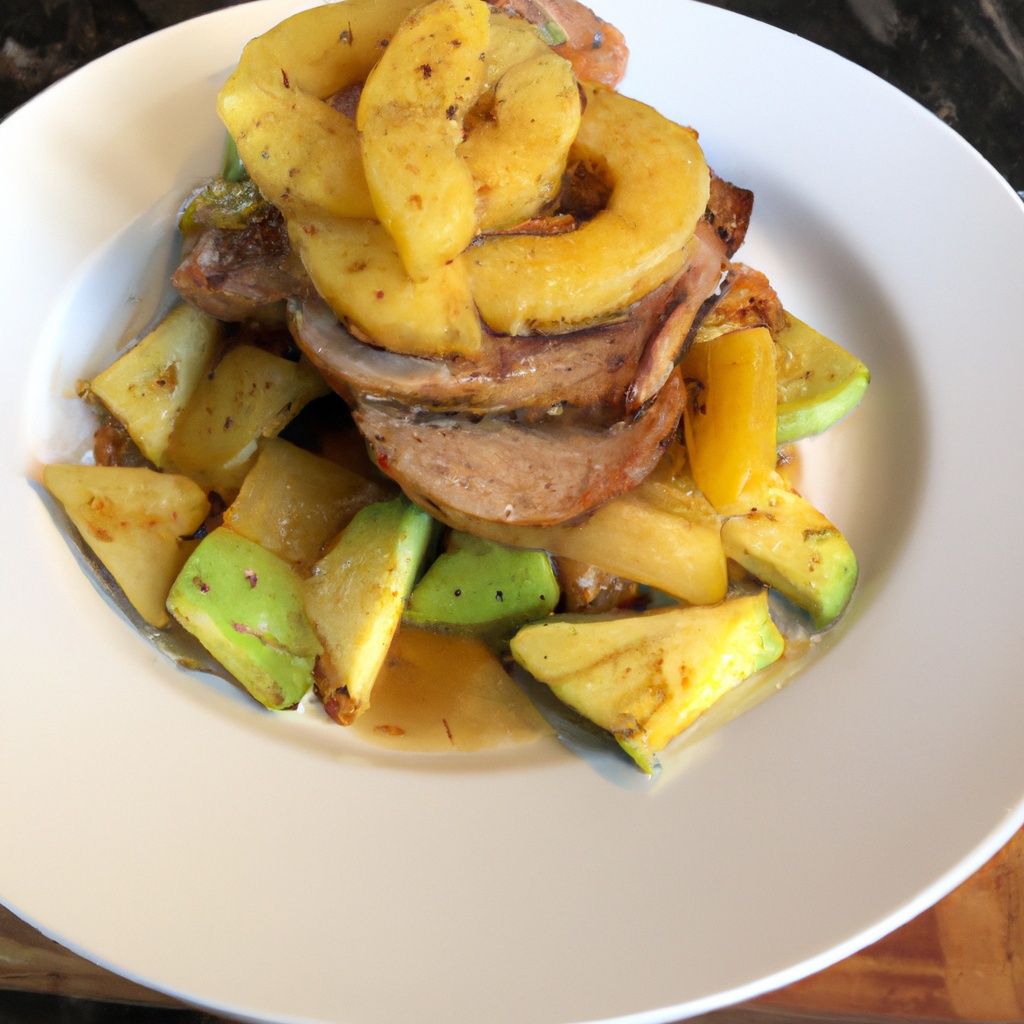 Caribbean Pork With Avocado-Pineapple Salsa