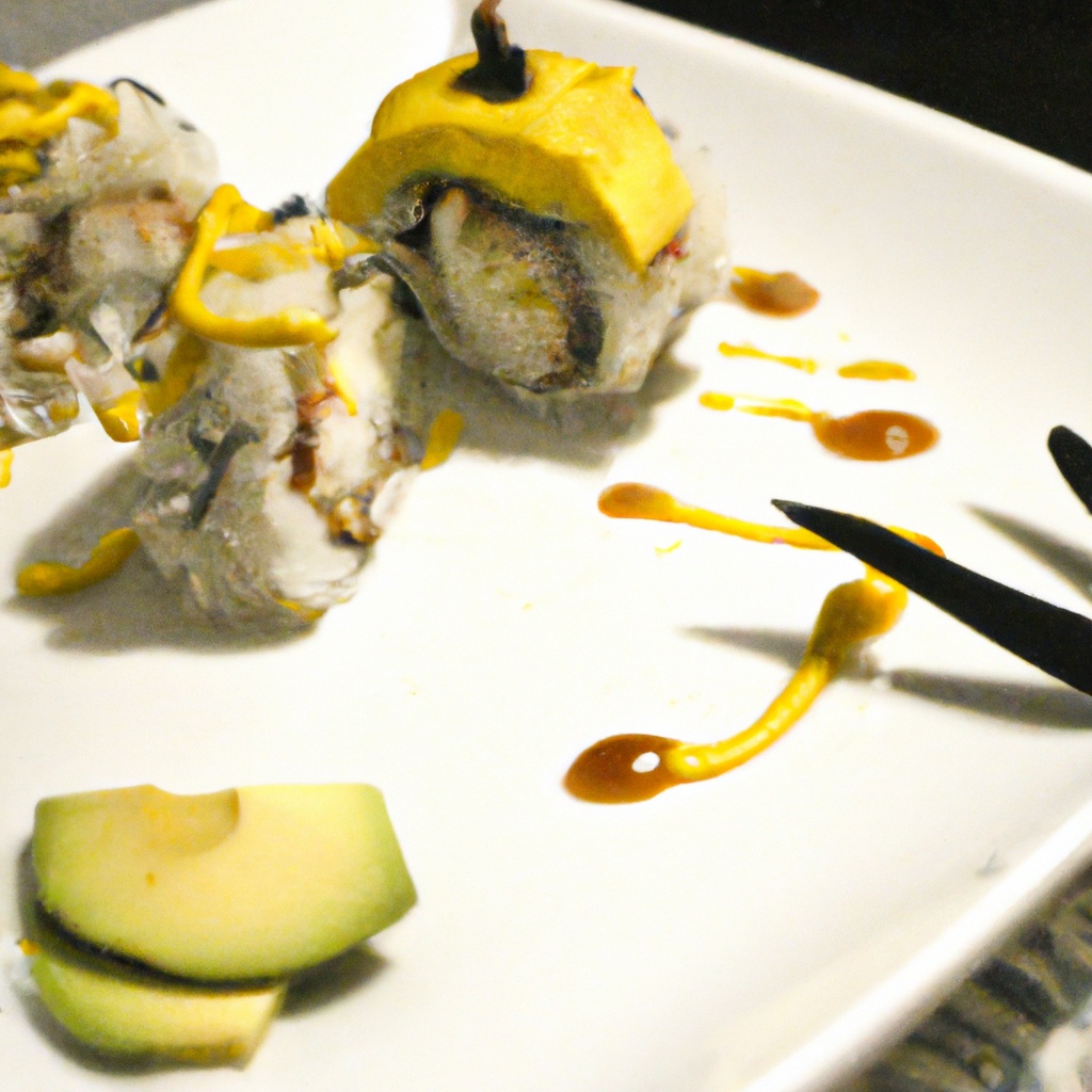 Crab, Avocado, & Mango Sushi Roll