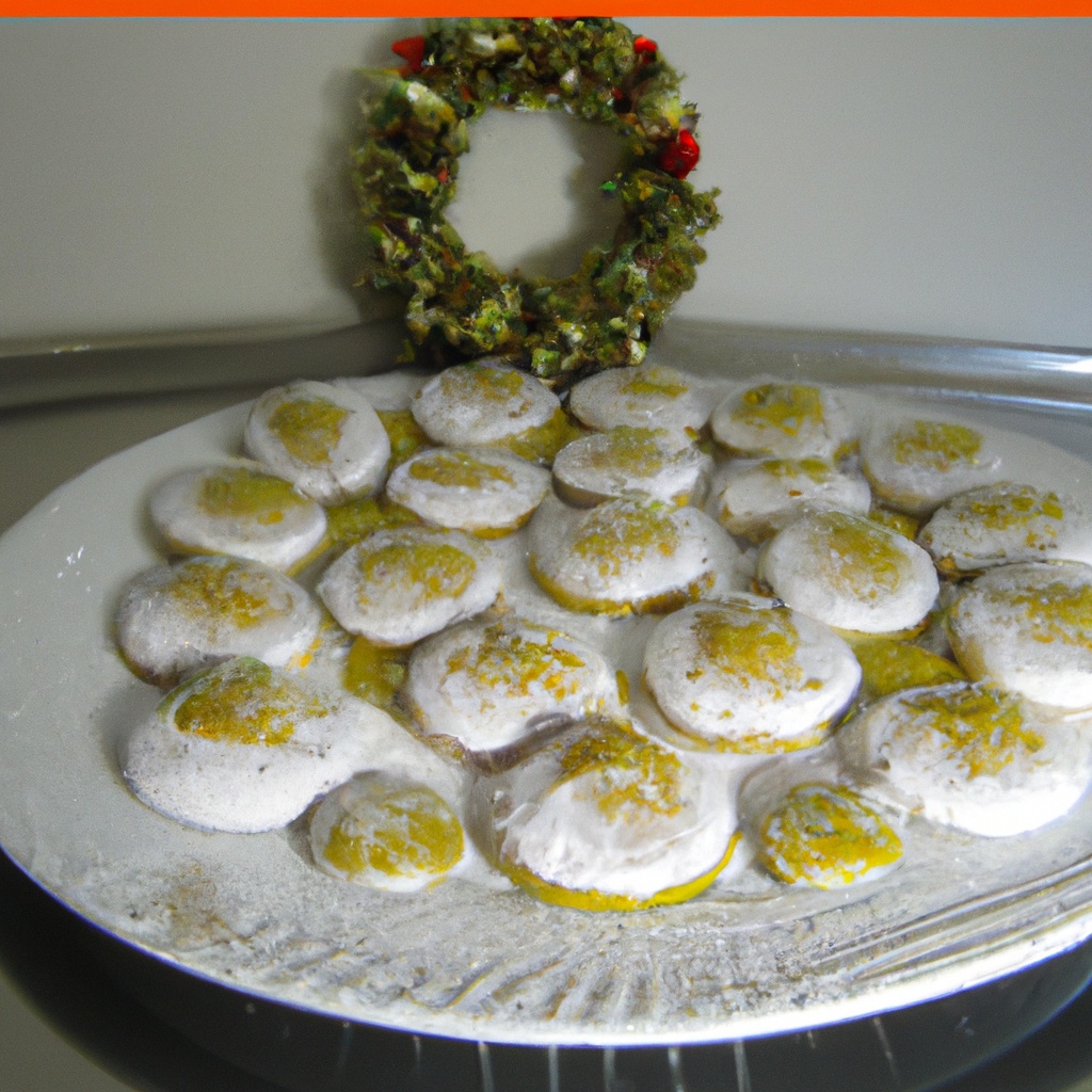 Greek Christmas-Easter Biscuits (Cookies) Coated in Icing Sugar