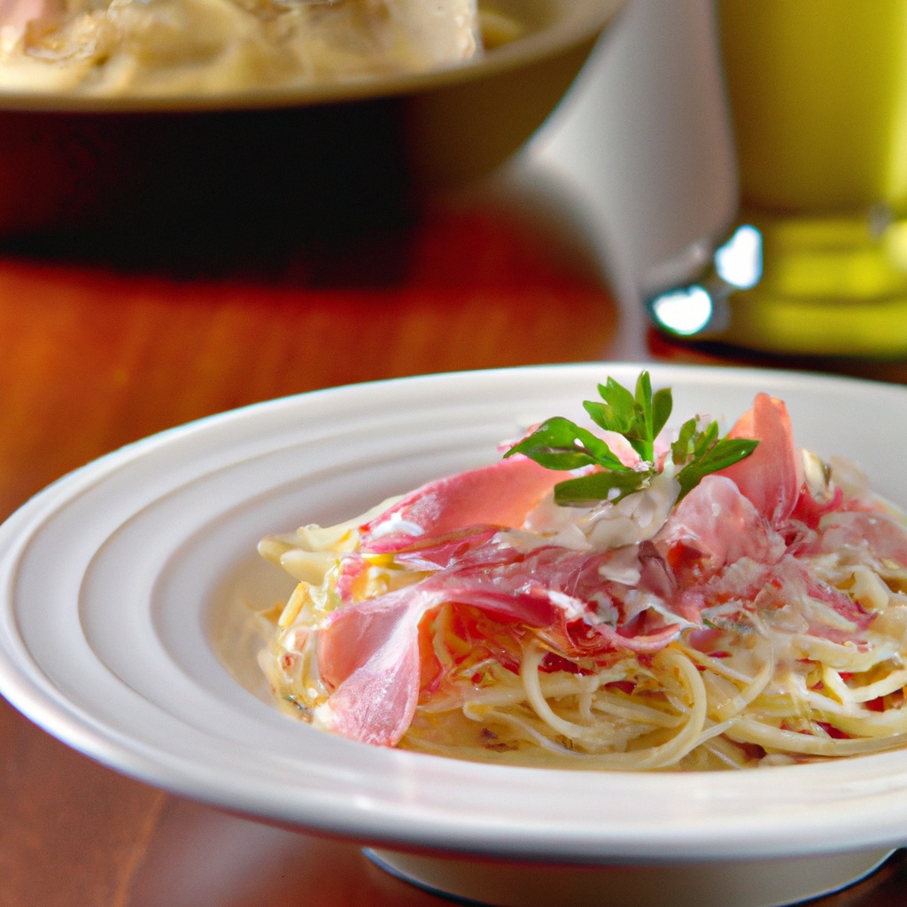 Cold Peppered Capellini With Prosciutto