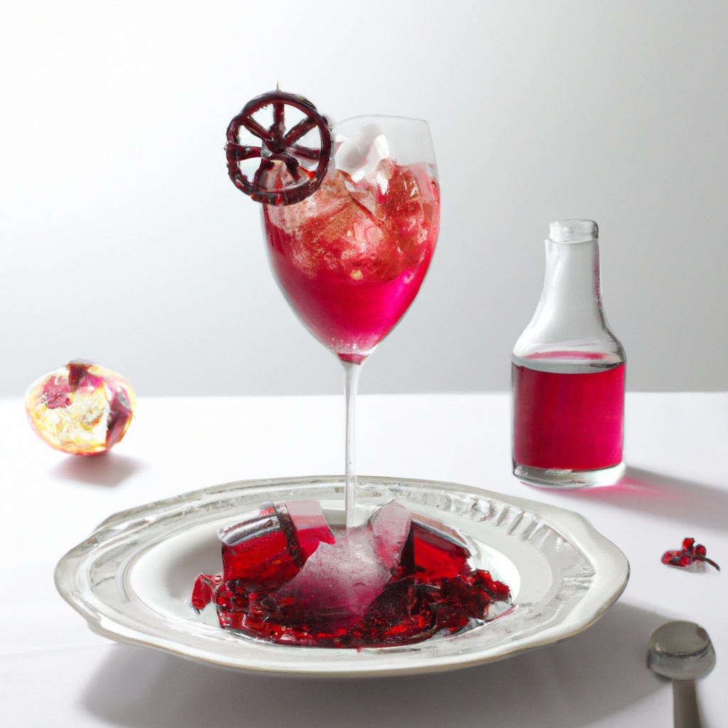 Pomegranate Simple Syrup & Sparkle Wine Cooler
