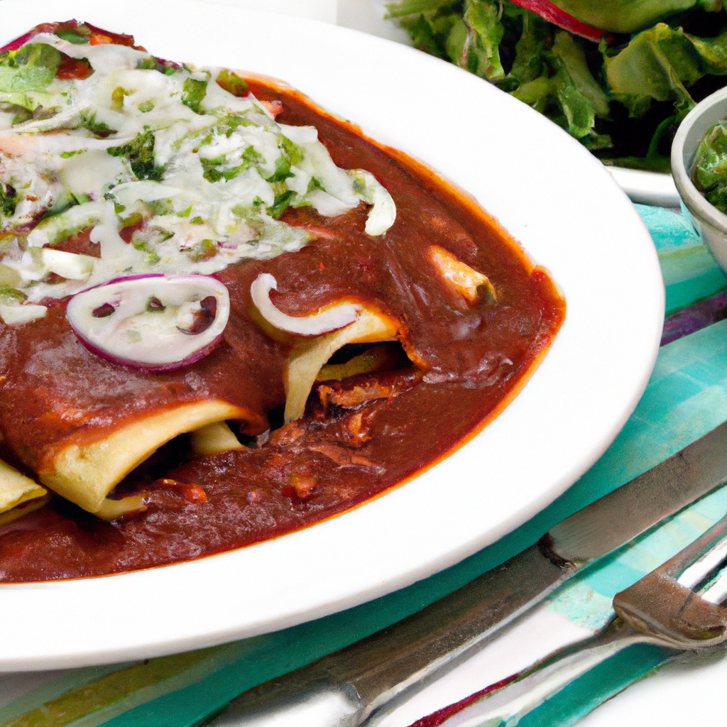 Enchiladas With Barbecued Greens