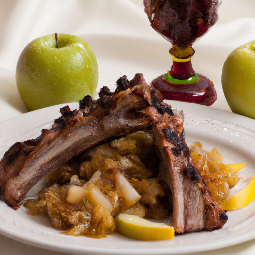 Oktoberfest Ribs With Apple Sauerkraut
