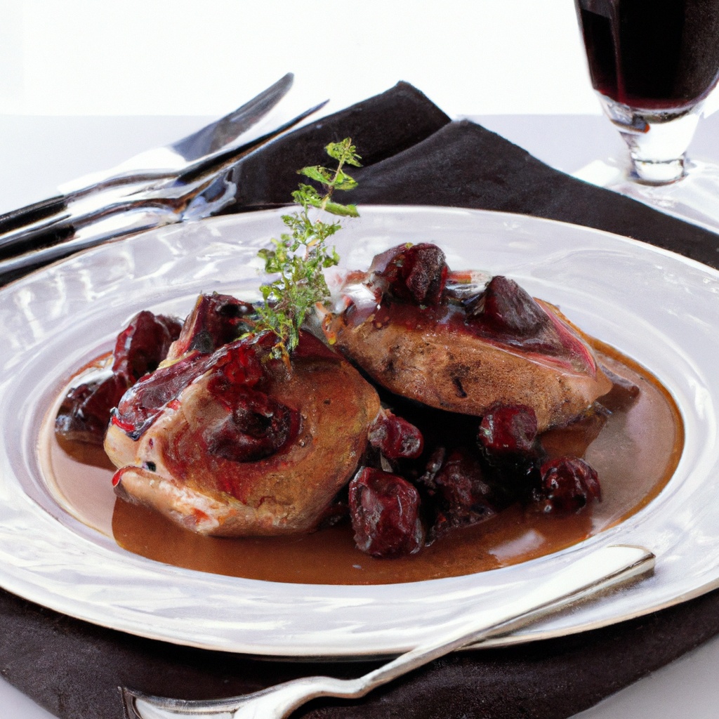 Pork Chops With Cherry Pan Sauce
