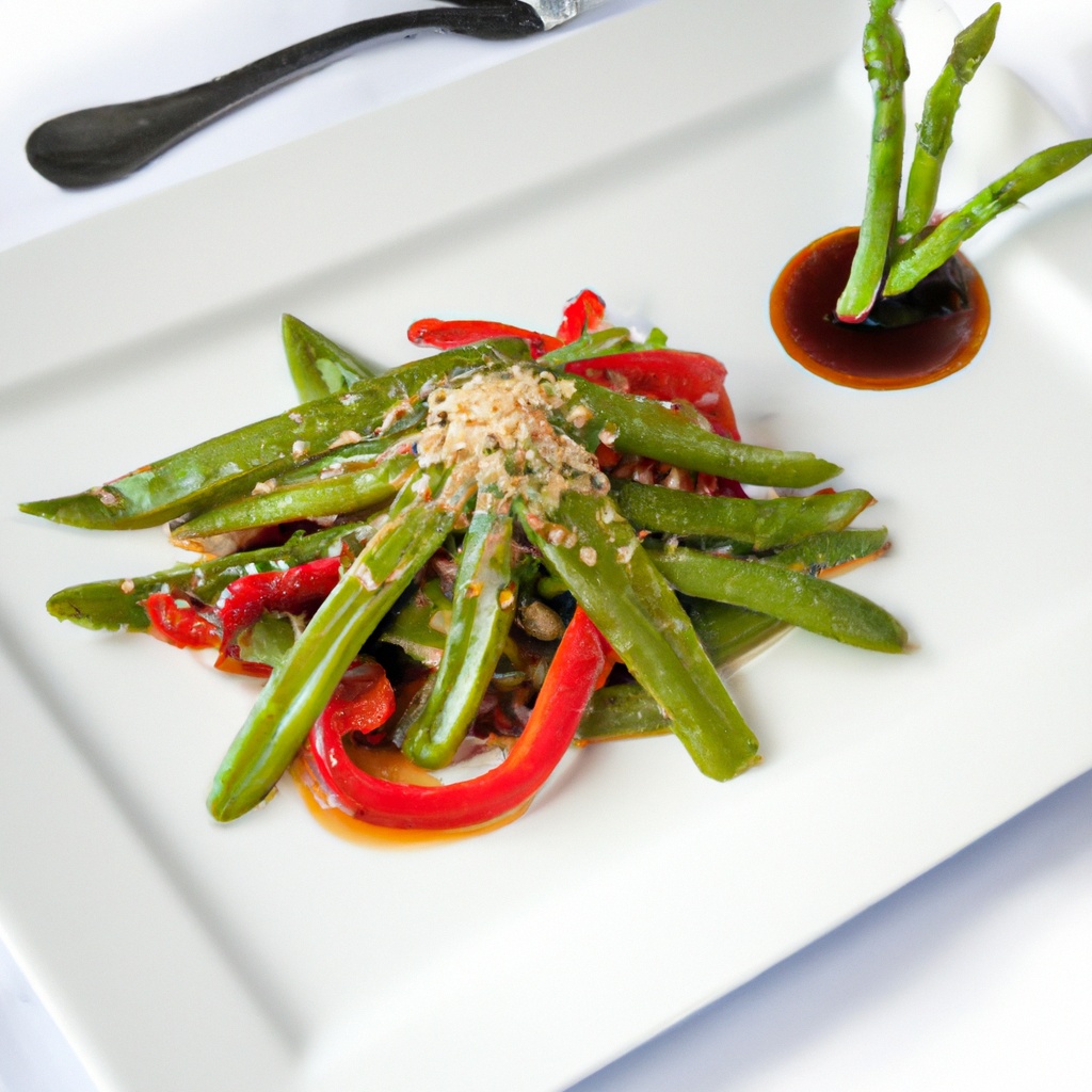 Sesame Green Beans & Peppers