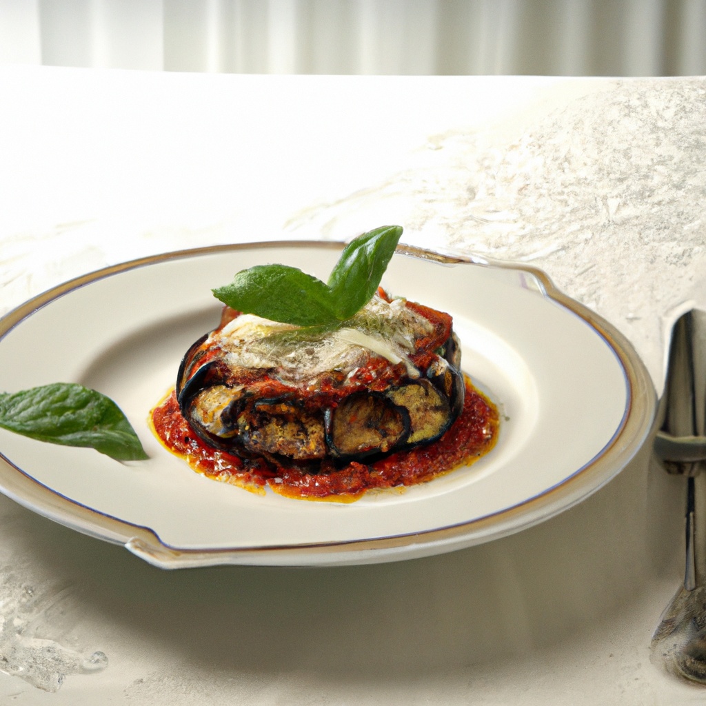 Cheesy Eggplant Florentine (melanzane Fiorentina)