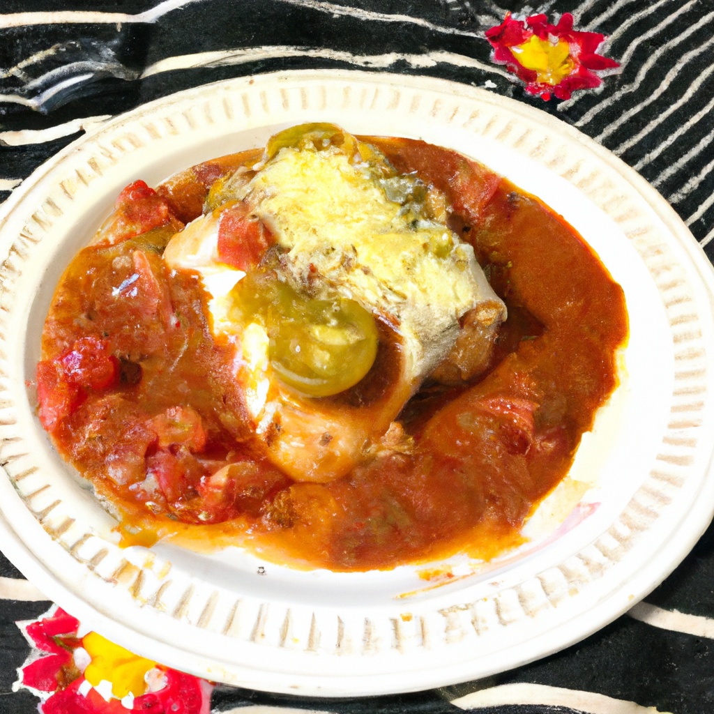 Nonna’s Tomato & Green Chile Chicken Enchiladas
