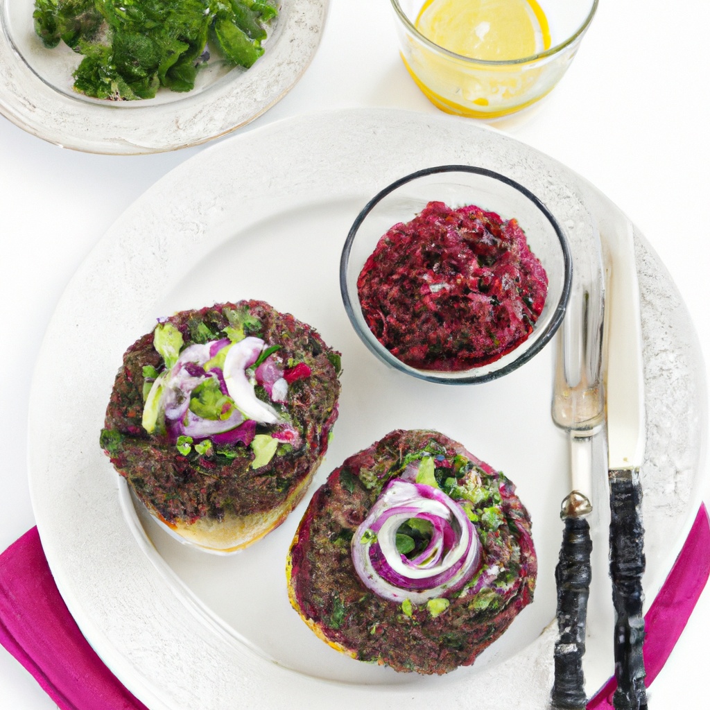 Moroccan-Spiced Lamb Burgers With Beet Salsa