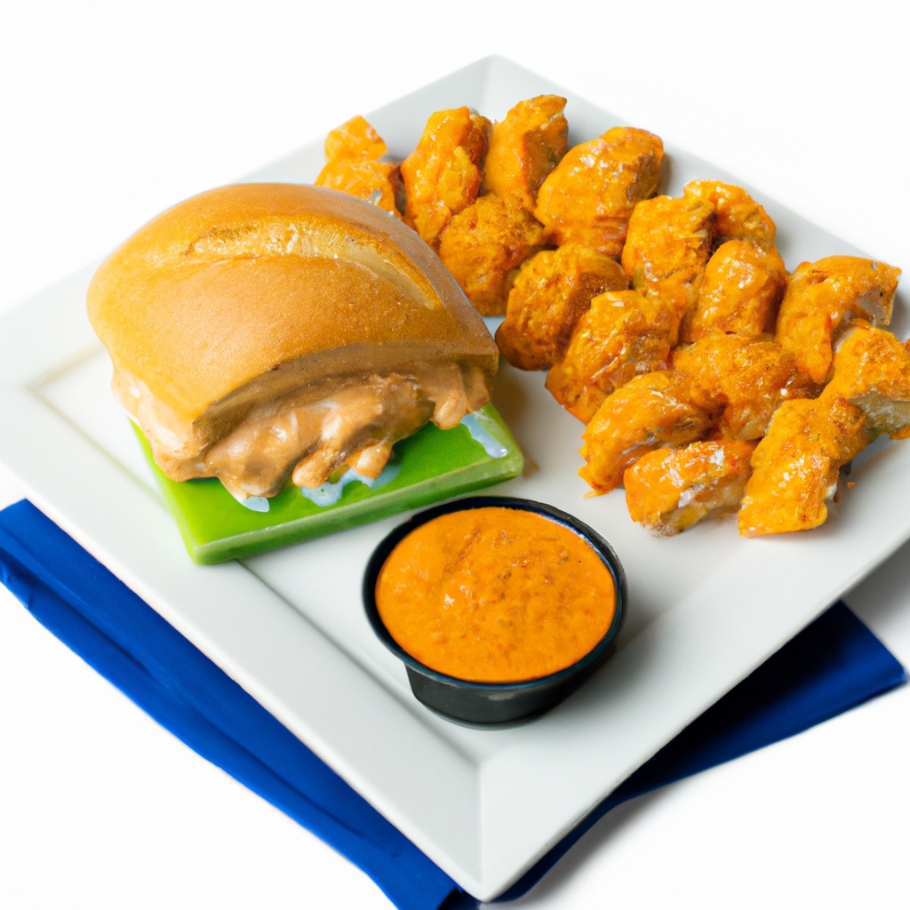 Buffalo Chicken French Dip Sandwich