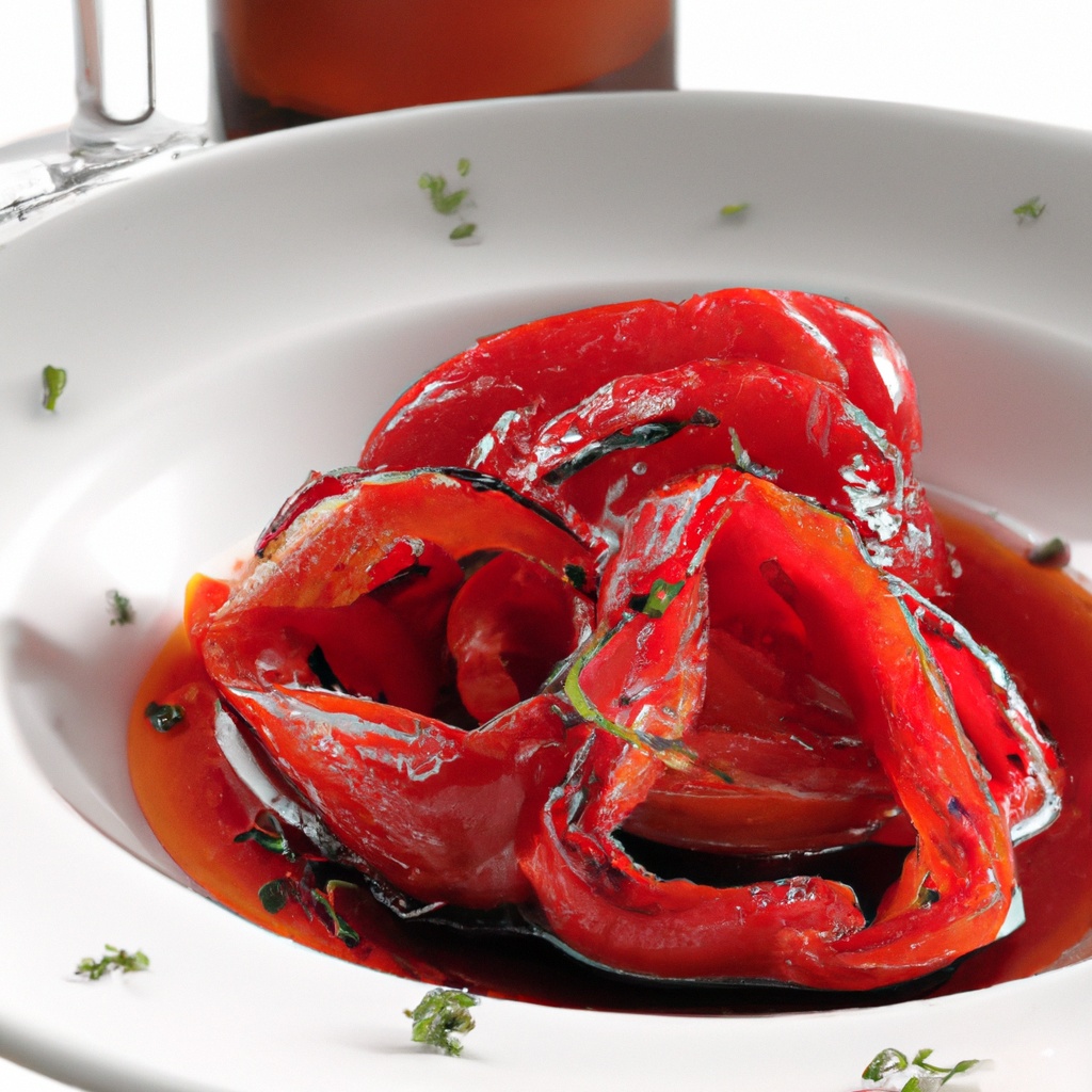 Roasted Red Bell Peppers With Sherry Vinegar