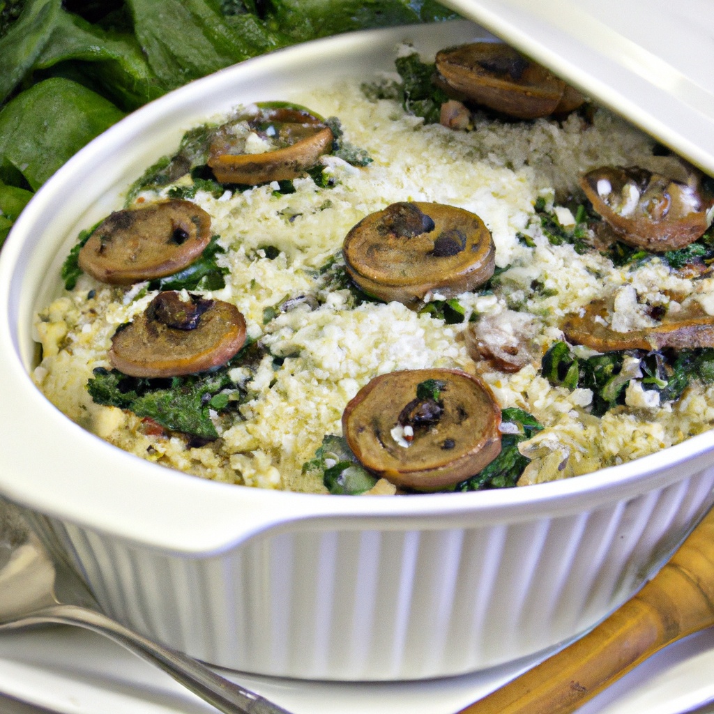 Italian Sausage, Spinach and Rice Bake