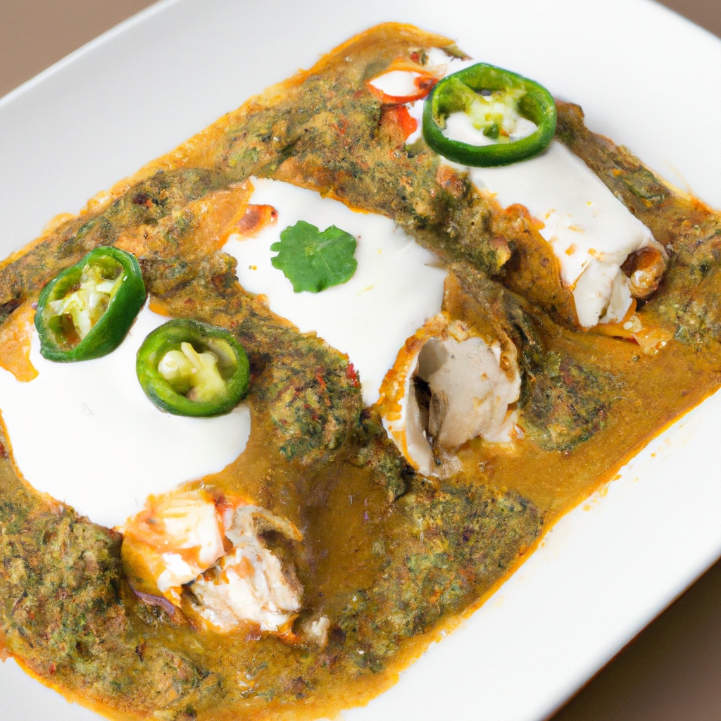 Spicy Chicken and Hazelnut Enchiladas