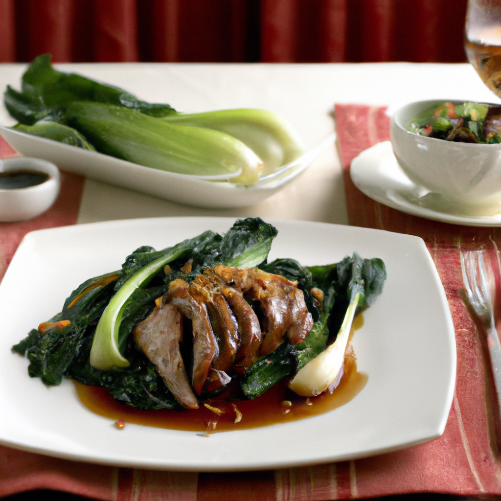 Szechuan Pork With Bok Choy