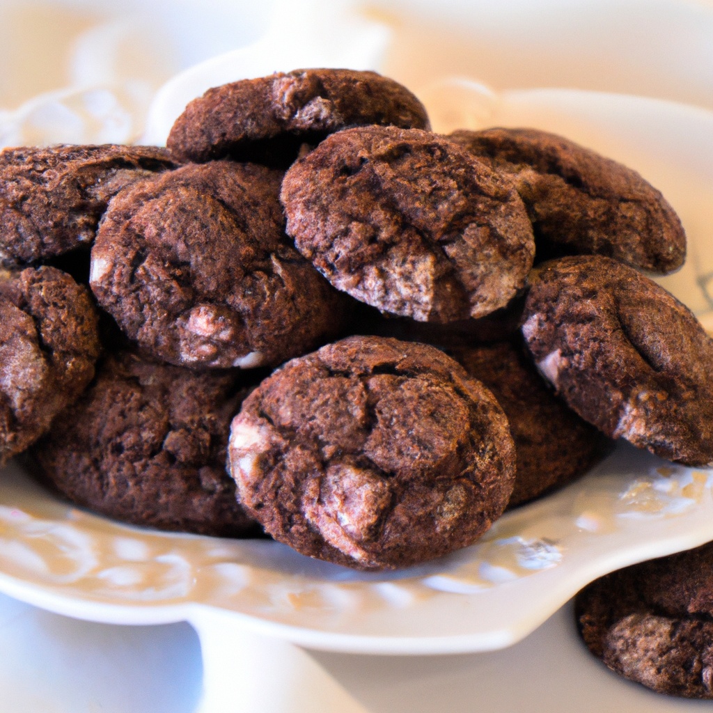 Double Chocolate Freckle Cookies (Biscuits)