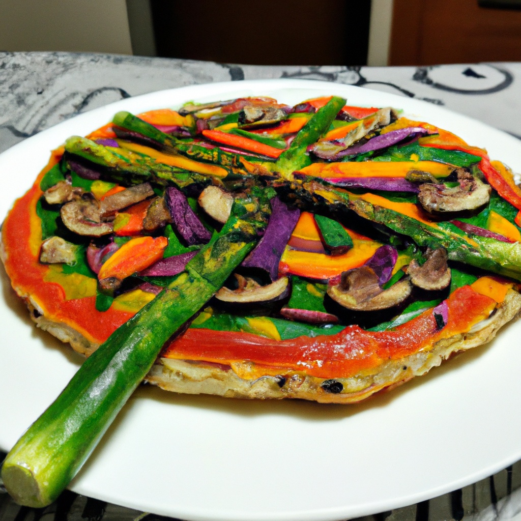 Rainbow Veggie Pizza
