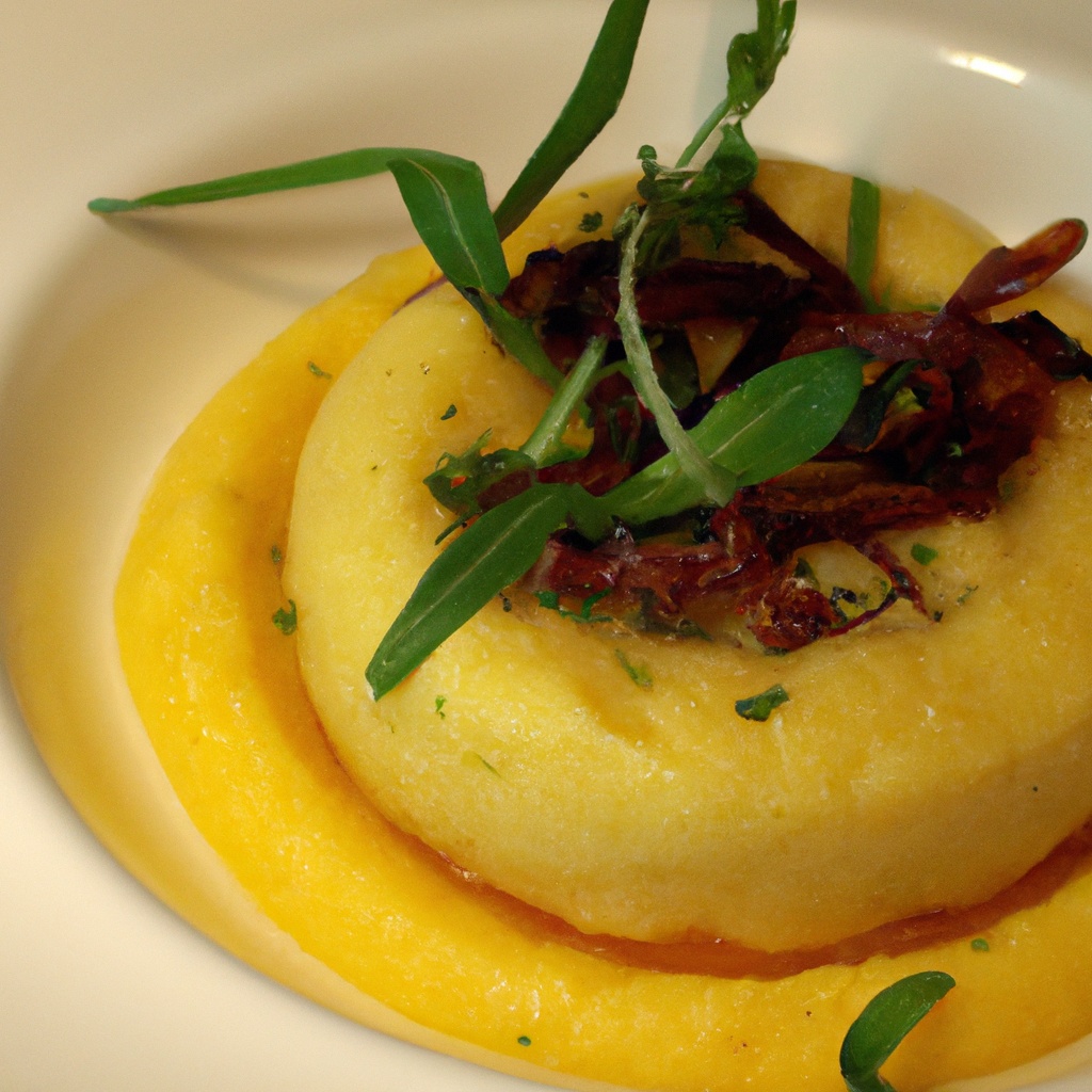 Soft Polenta With Roasted Herbs