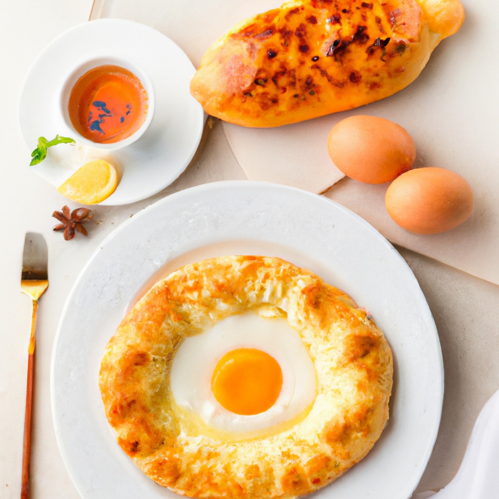 Khachapuri, Georgian Cheese Filled Flat Bread