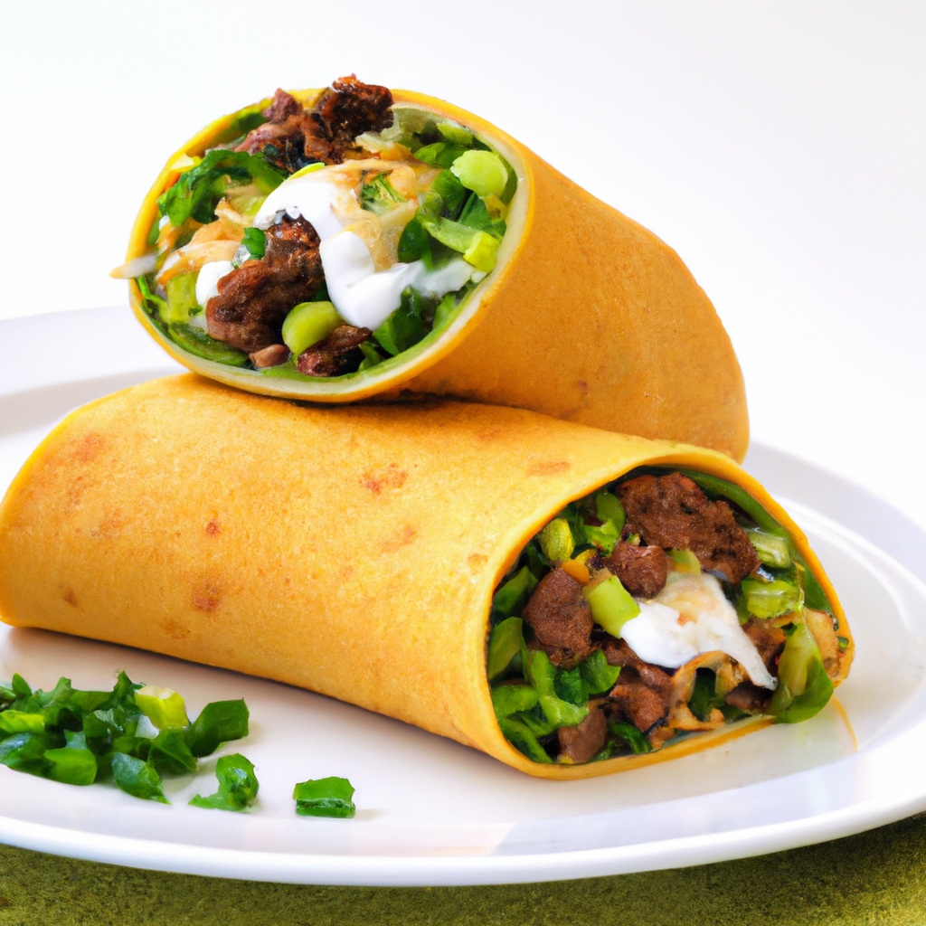 Beefy Broccoli & Cheddar Burritos