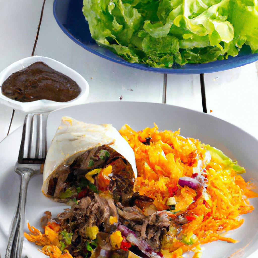 Quick Beefy Chinese Burritos