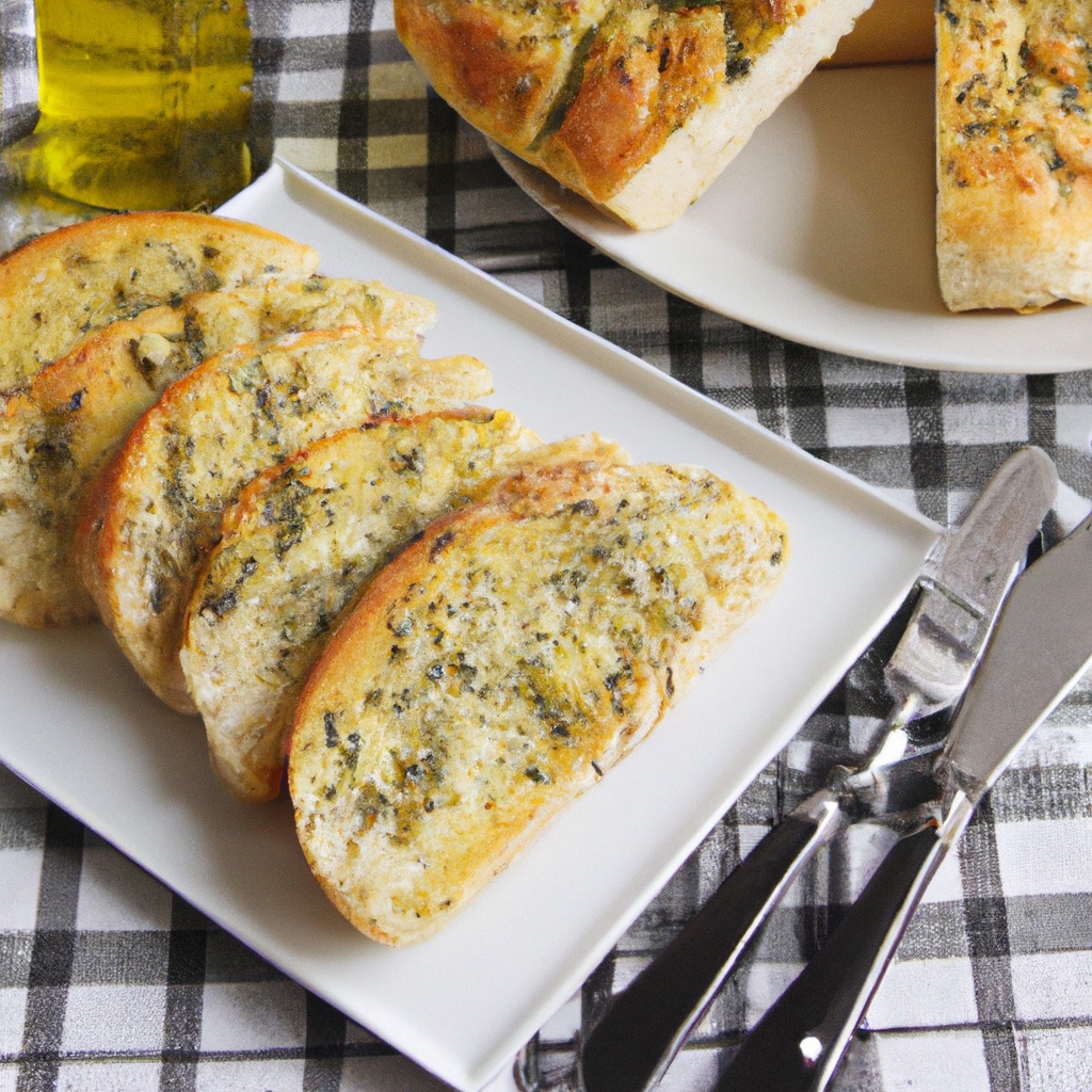 Italian Garlic and Herb Seasoned Panini – Focaccia Bread (abm)