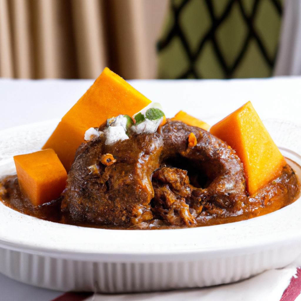 Creole Pork Shanks with Sweet Potato Gravy