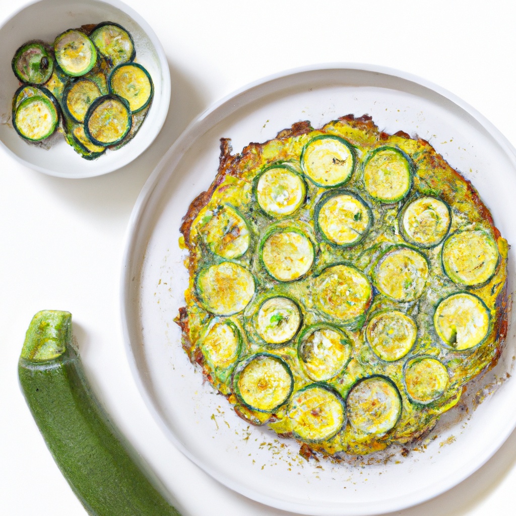Zucchini Crusted Pizza base