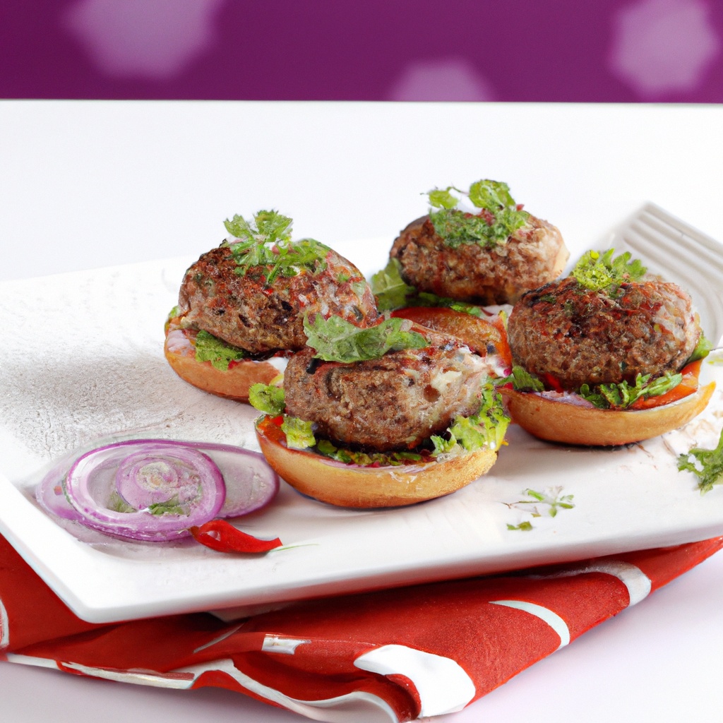 Indian Mini Mince Burgers