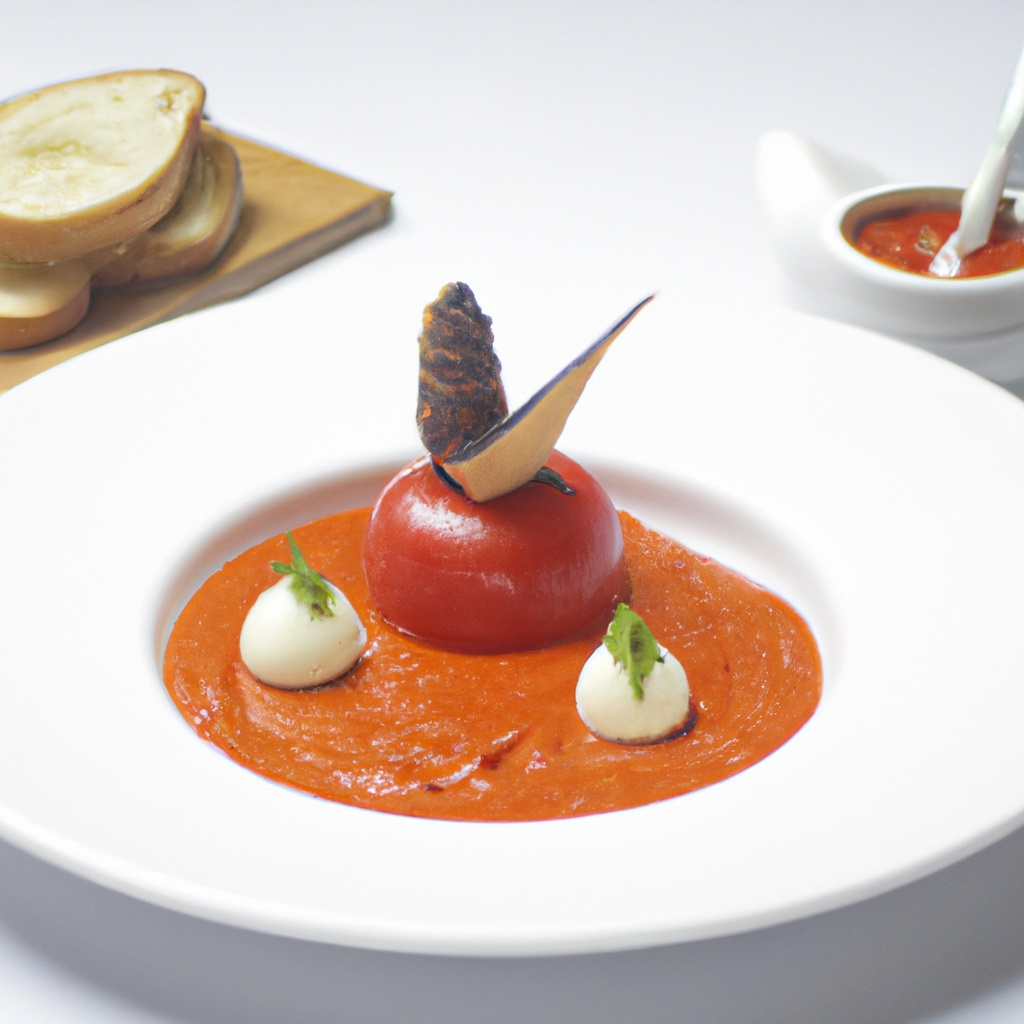 Grilled Chicken With Piquillo Gazpacho Sauce