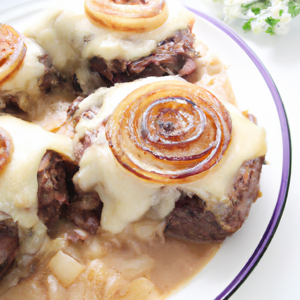 French Onion Rib-Eye Steaks