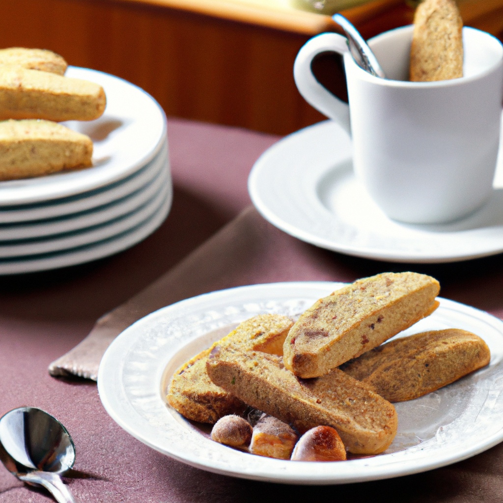 Low-Fat Hazelnut Cappuccino Biscotti