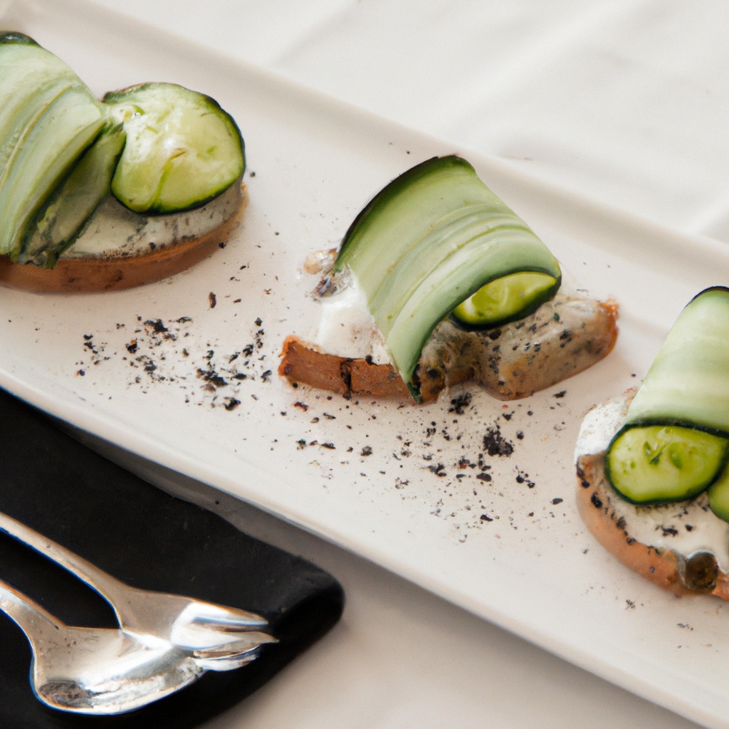 Italian Summer  Cucumber Sandwiches