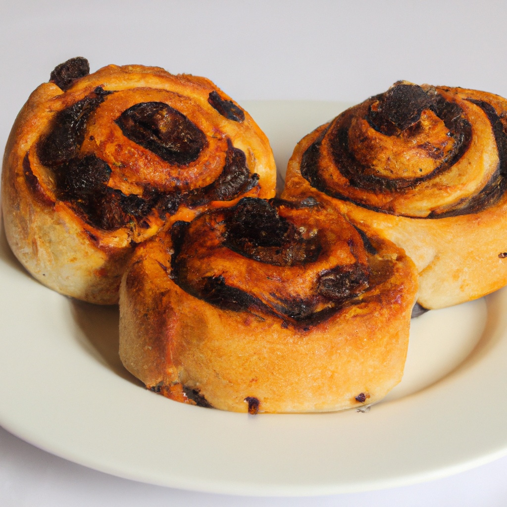 Chocolate, Date & Walnut Buns