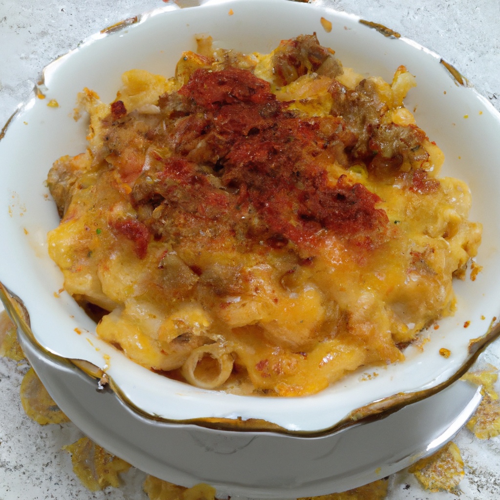 Spicy Macaroni and Cheese Casserole