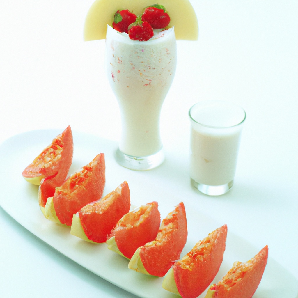 Melon and Strawberry Lassi