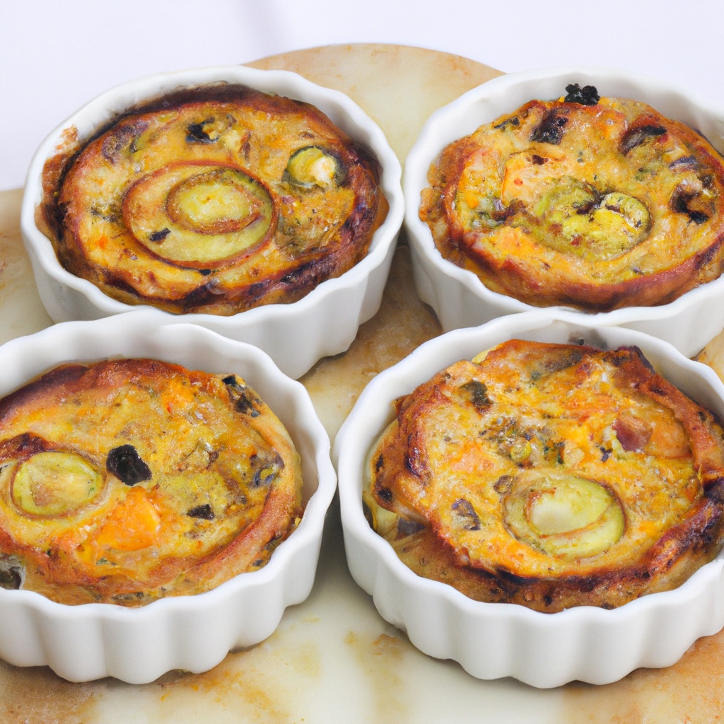 Muffin Pan Sweet Potato & Leek Quiches