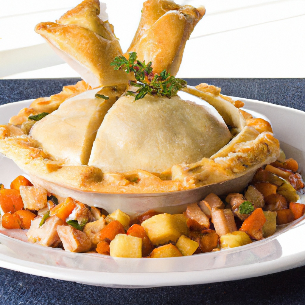 French Puff Pasty Chicken Pot Pie