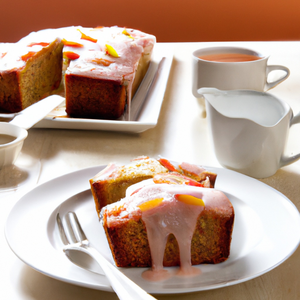 Glazed Orange-Rhubarb Loaf