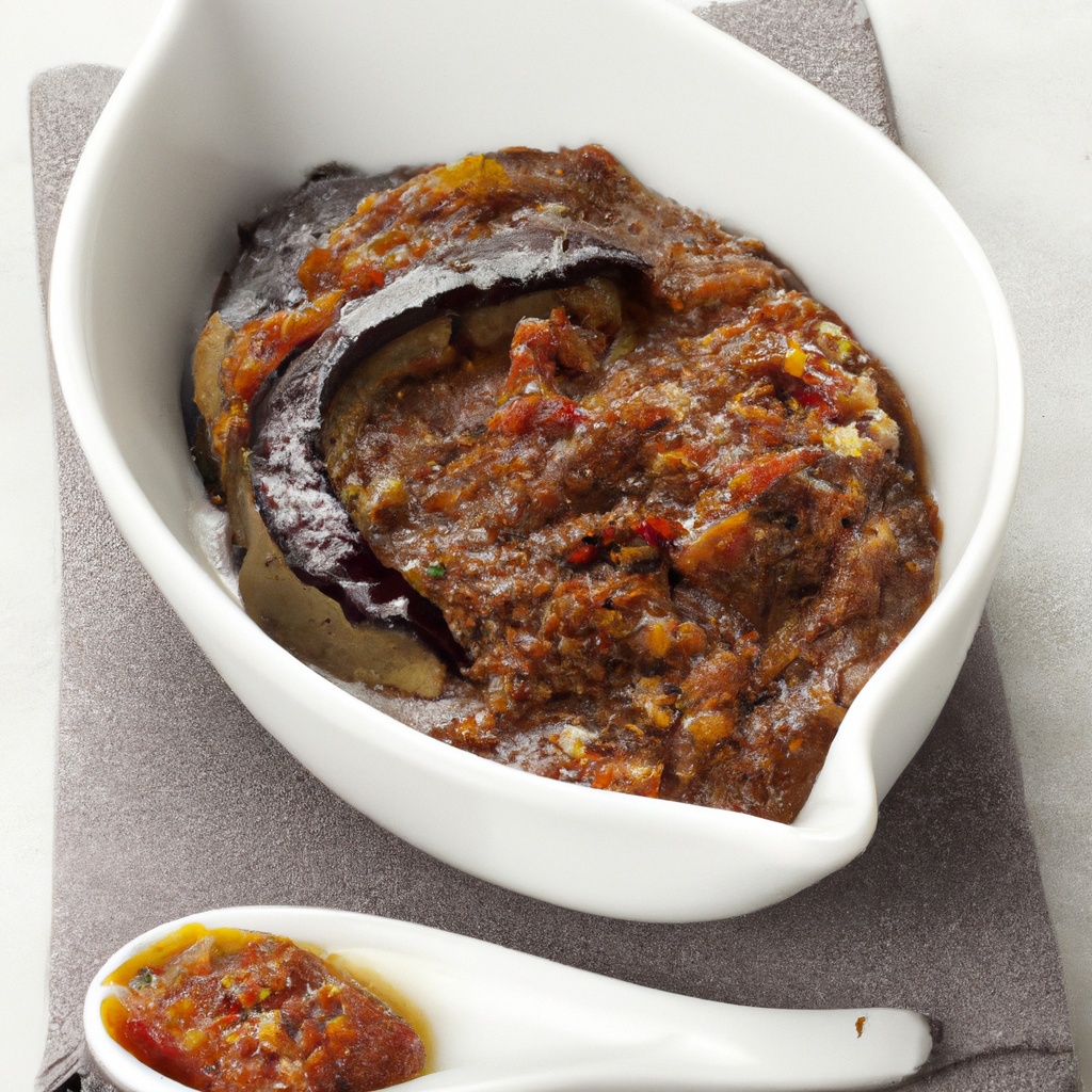 Spicy Spanish Eggplant (Aubergine) Dip