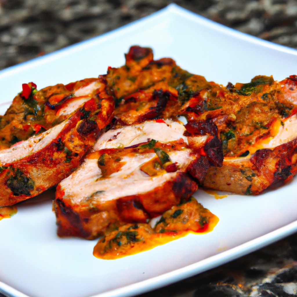 Broiled Pork Chops With Sun-Dried Tomato & Chipotle Pesto