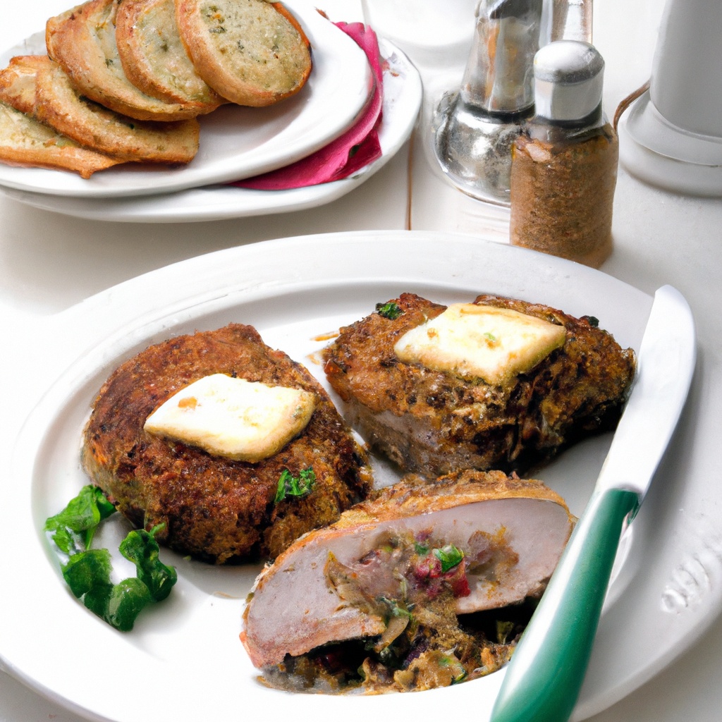 Mustard-Baked Pork Chops W-Brie
