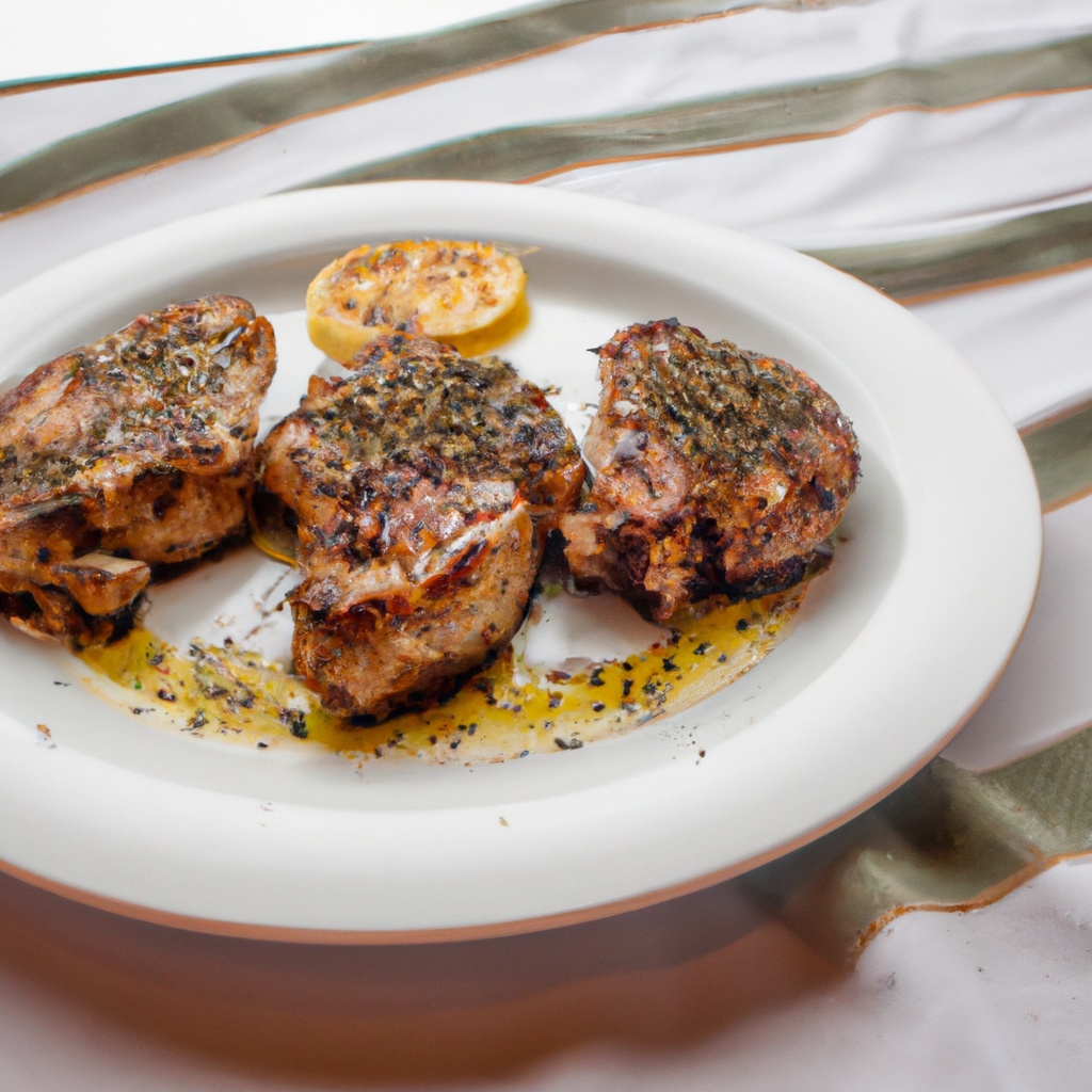 Grilled Greek Pork Chops