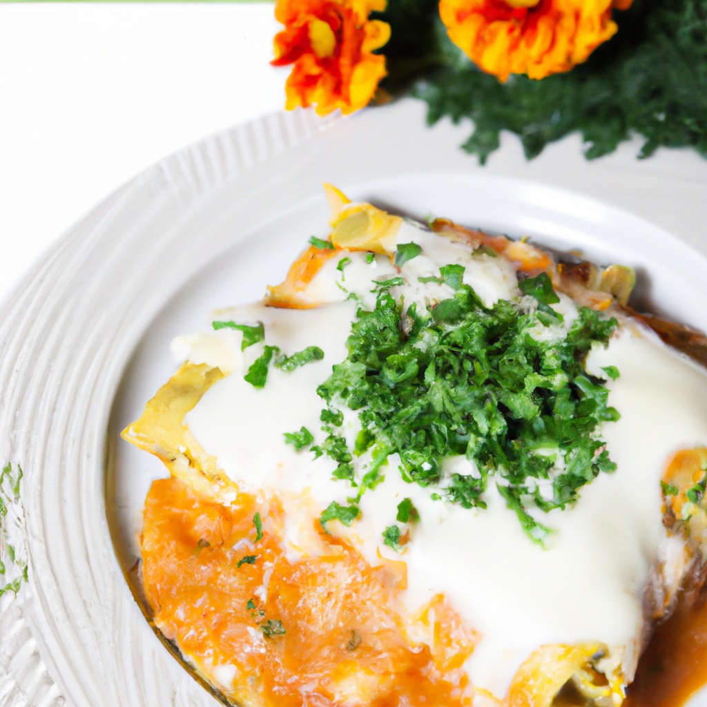 Cheesy Poblano Chicken Enchiladas