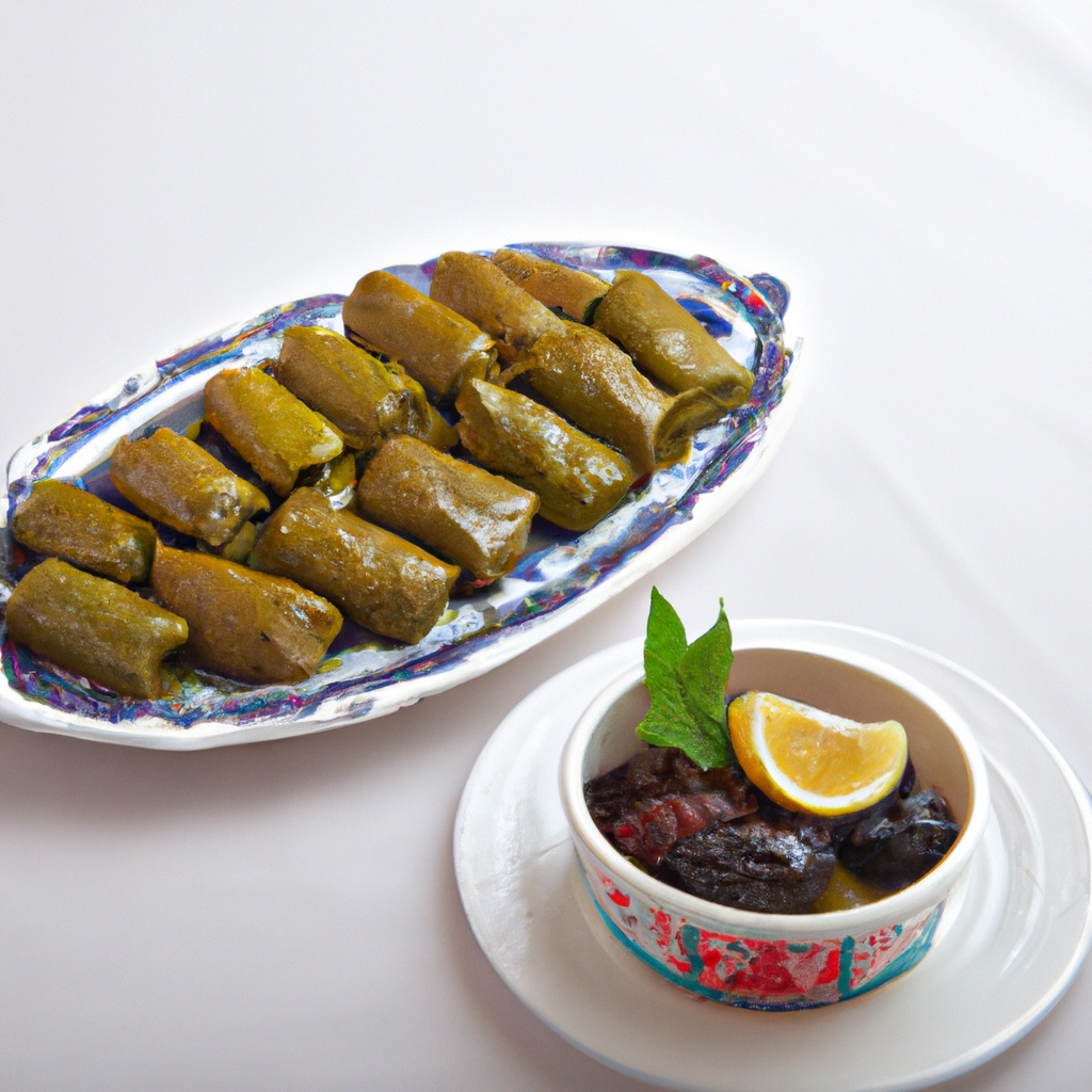 Waraq Al Dawali (Stuffed Grape Leaves)