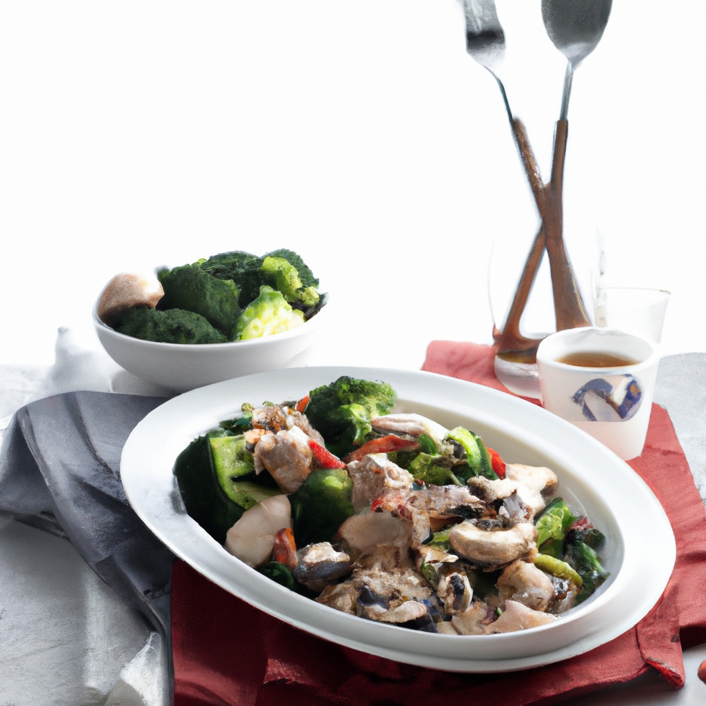 Bittman’s Broccoli Stir-Fry With Chicken & Mushrooms