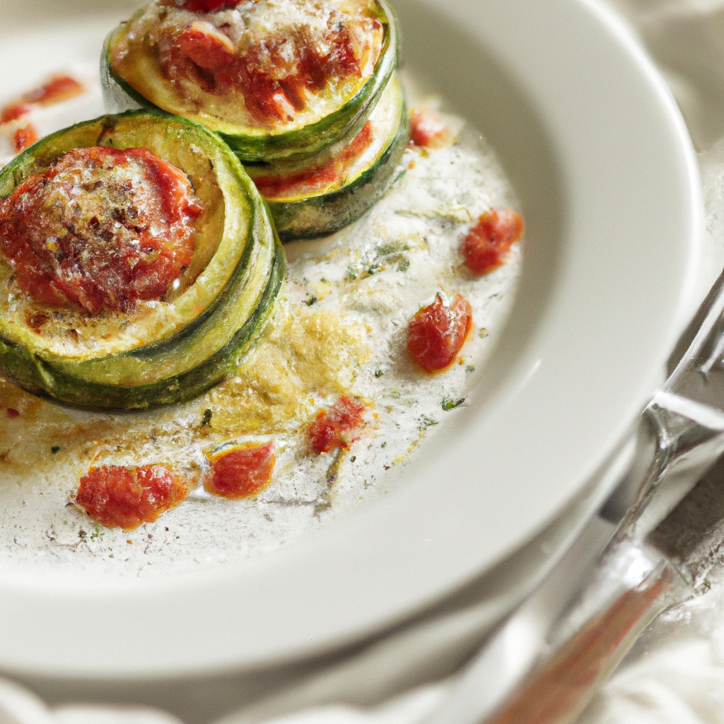 Grilled Zucchini With Italian Tomatoes and Parmesan