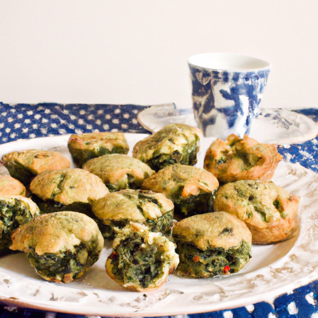 Kale and Onion Mini Biscuits