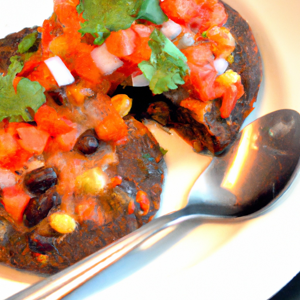 Southwestern Black Bean Cakes With Salsa